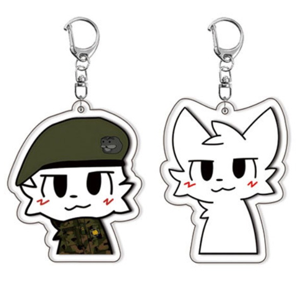Gaming Accessories Wholesale - かわいい白黒猫のキスをする男の子キーホルダー、アクセサリーバッグ用キーチェーンリングジュエリー、ゲーマー漫画ミームファンの友達へのギフト