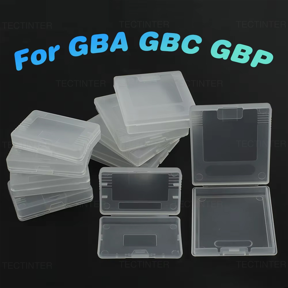Gaming Accessories Box - プラスチック製ゲームカードカートリッジケース GBC/GBP/GBA用 保護収納ボックスカバー ニンテンドーゲームボーイカラーポケットアクセサリー用