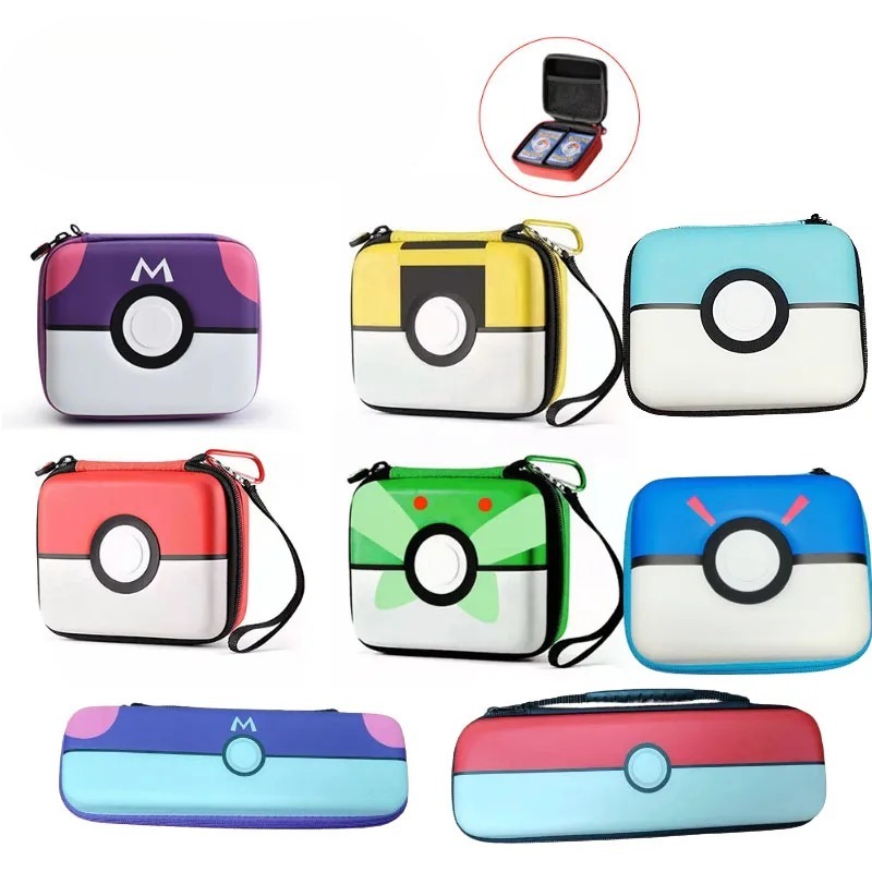 Gaming Accessories Box - ポケモンゲームカード収納バッグかわいい創造性絶妙なパターン大容量カードボックスファッションポータブルハードシェルパッケージギフト