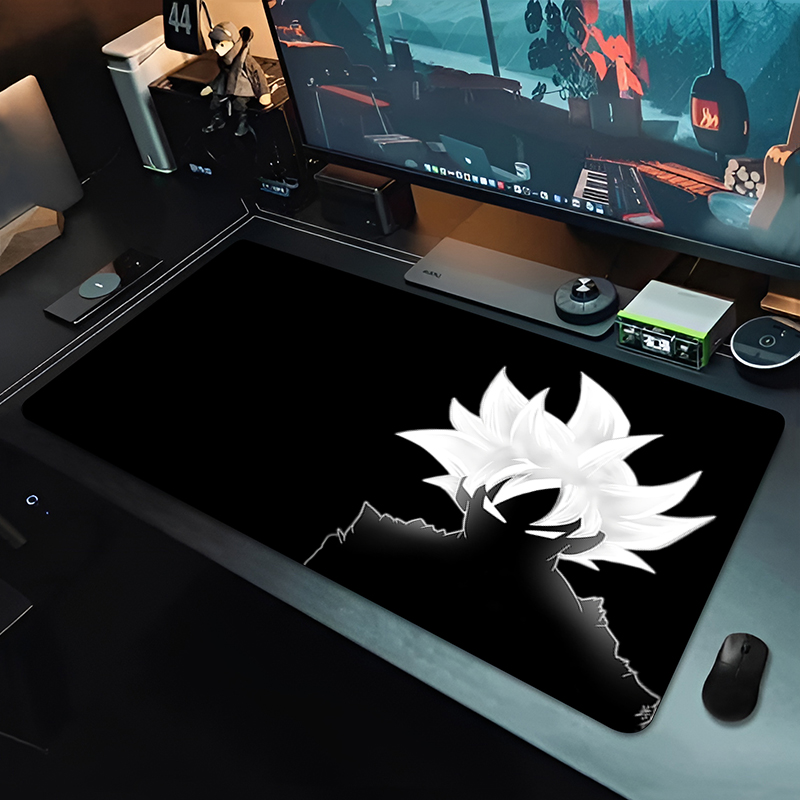 Gaming Accessories Wholesale - DBZ ブラックアニメマウスパッドドラゴンボール大型 PC コンピュータデスクマット抗摩耗ゲーミングマウスパッドキーボードゲーマーアクセサリーテーブルパッド
