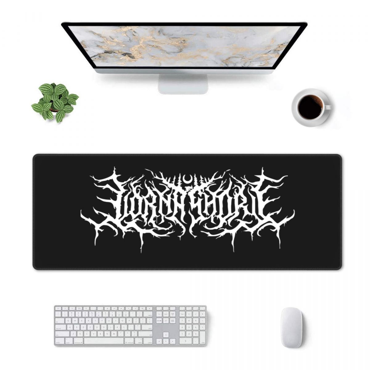 Gaming Accessories Logo - 大型マウスパッド ローナ・ショア ロゴ クラシック ゲーマー PC