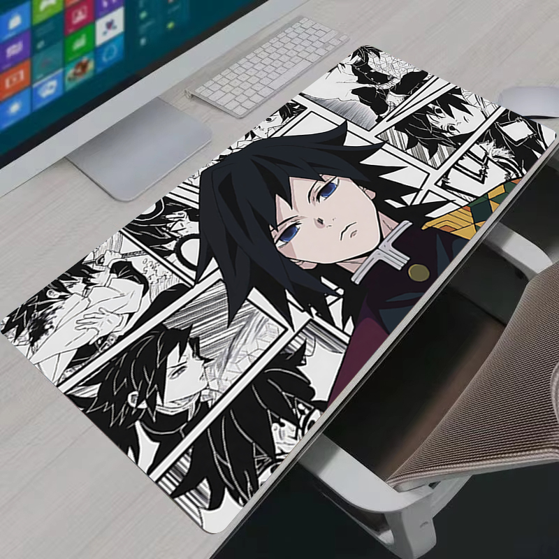 Gaming Accessories Wholesale - マウスパッド XXL ゲーマーアニメ大型 PC キャビネットゴムカーペットトミオカギユデスクマットコンピュータゲームアクセサリーブラックマウスパッド