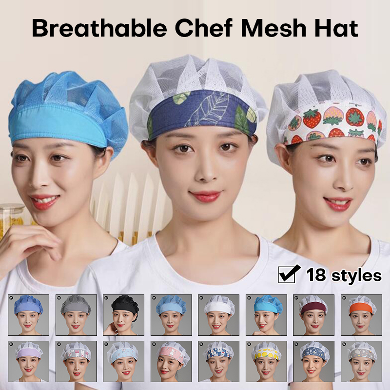 Gaming Kitchen Accessories - 男性と女性のための防塵弾性調理キャップ、シェフの帽子、通気性、食品、ケータリング、キッチン、ホテル、作業服、レストラン、料理