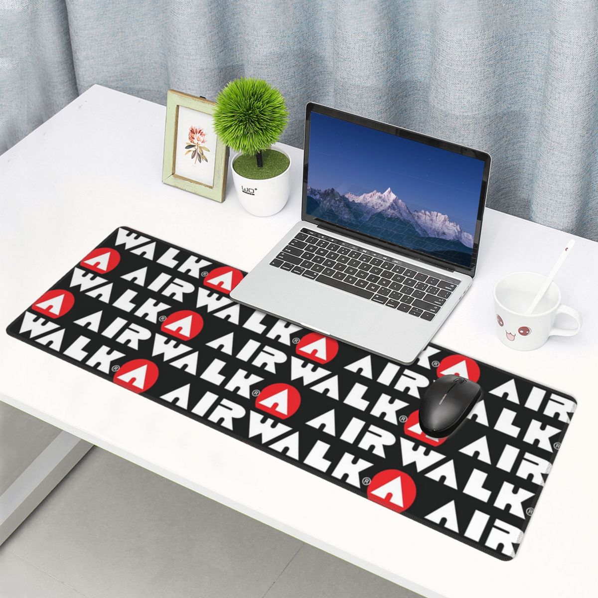 Gaming Accessories Logo - 大型マウスパッド エアウォークロゴ ゲーマーPC ラップトップマット キーボードカーペット コンピューターゲーミング
