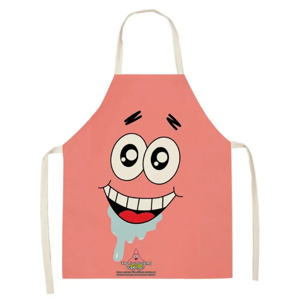 スポンジボブ パトリック キッチンエプロン 大人用 リネンビ - Gaming Kitchen Accessories のレビューと価格