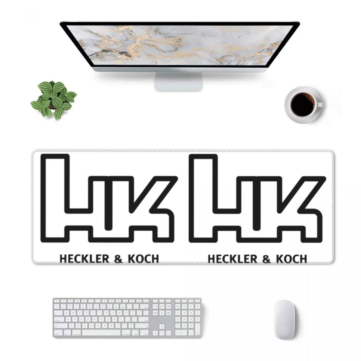 大型マウスパッド ヘッケラーコッホ HKロゴ ゲーマーPC  - Gaming Accessories Logo のレビューと価格