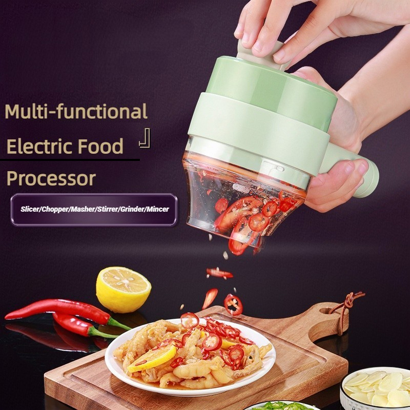 ワイヤレス電気フードプロセッサー、野菜カッター、フルーツスラ - Gaming Kitchen Accessories のレビューと価格