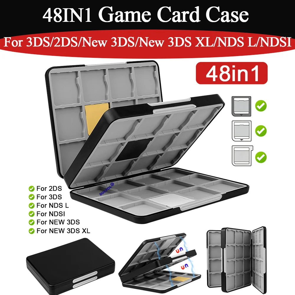2026 新 3DS 用 48IN1 ポータブルゲームカード - Gaming Accessories Box のレビューと価格