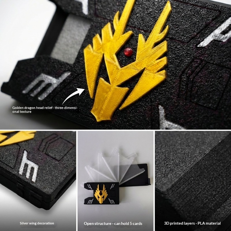 仮面ライダーライク 3D プリントカードホルダー PLA 環 - Gaming Accessories Box のレビューと価格