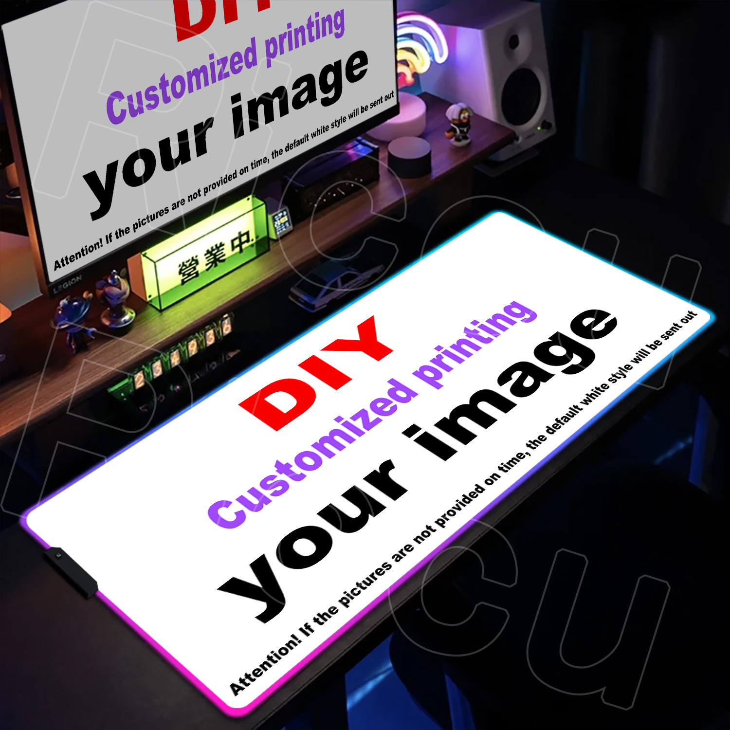 RGB HD印刷 DIY カスタムマウスパッド あなたの画像 - Gaming Accessories Hd Images のレビューと価格