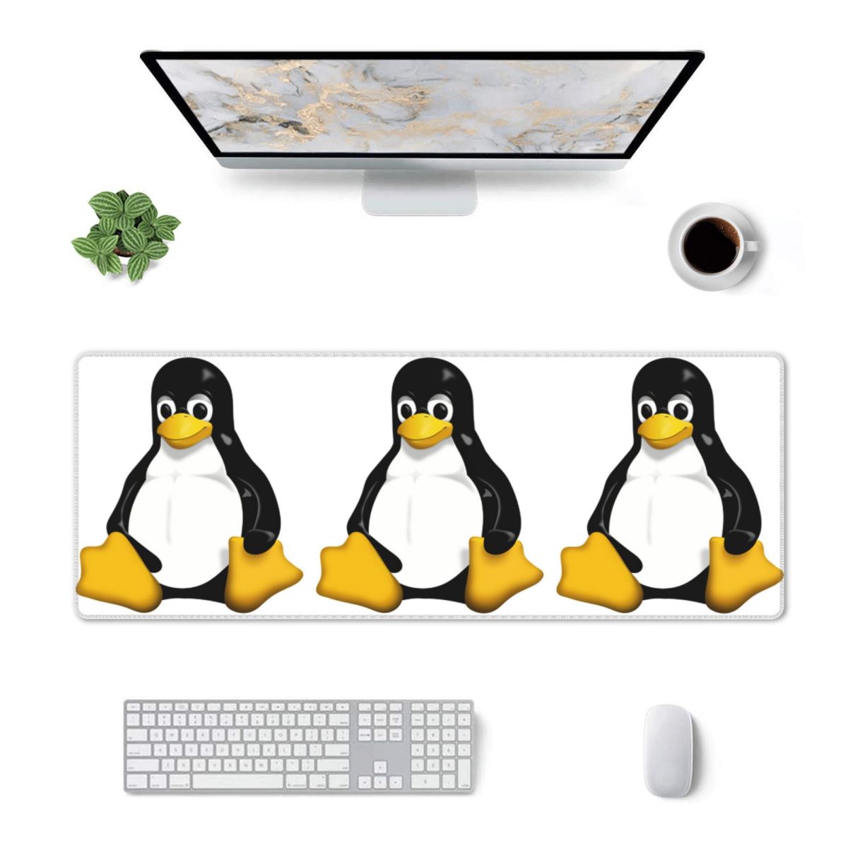 大型マウスパッド Linuxロゴ ゲーマーPC ノートパソコ - Gaming Accessories Logo のレビューと価格