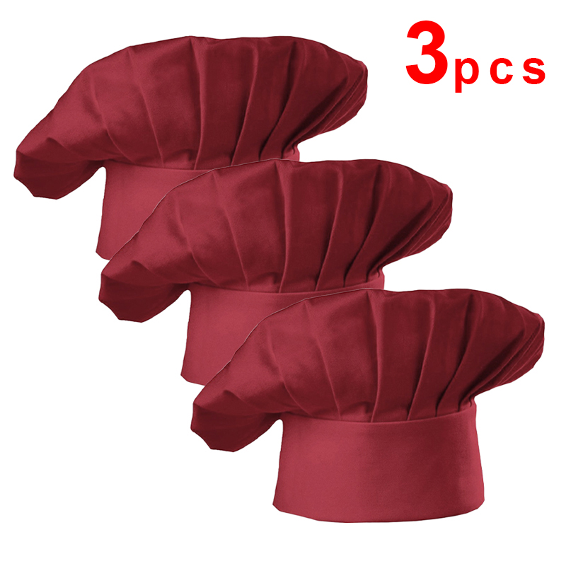 3 個高さ 22 センチメートルクックハット白シェフハットフ - Gaming Kitchen Accessories のレビューと価格