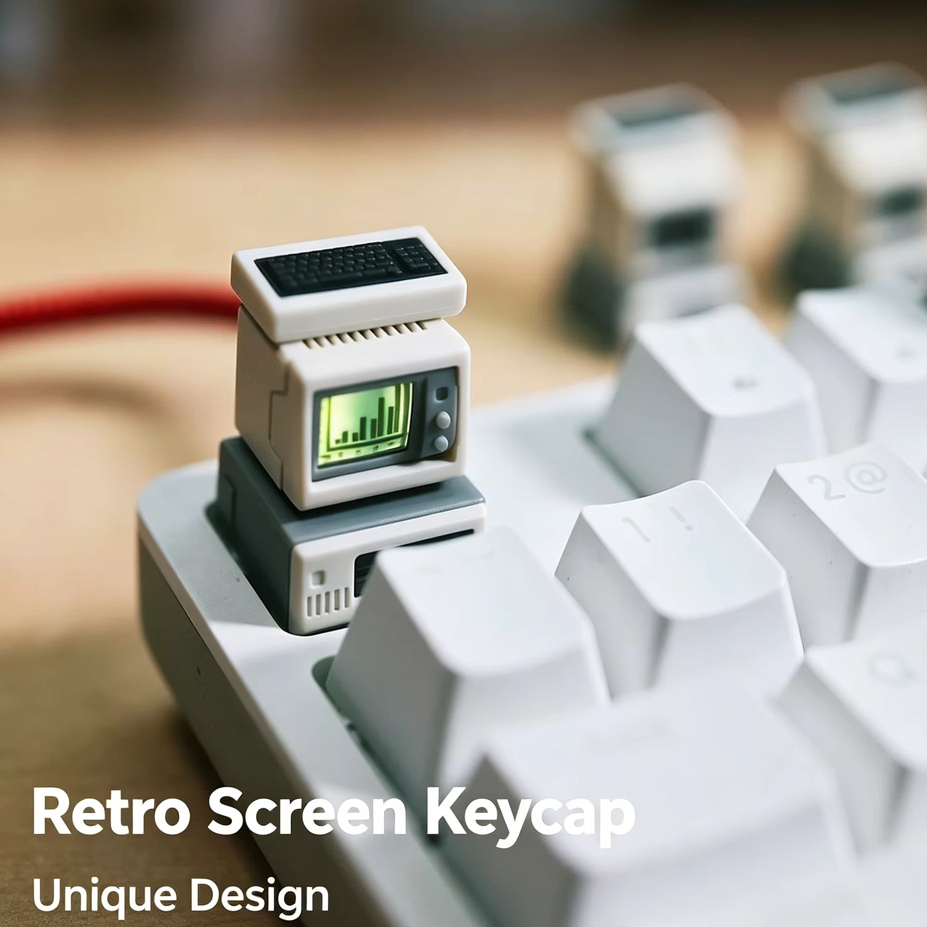 バックライト付きレトロコンピューターキーキャップ、カスタムコ - Gaming Accessories Retro のレビューと価格
