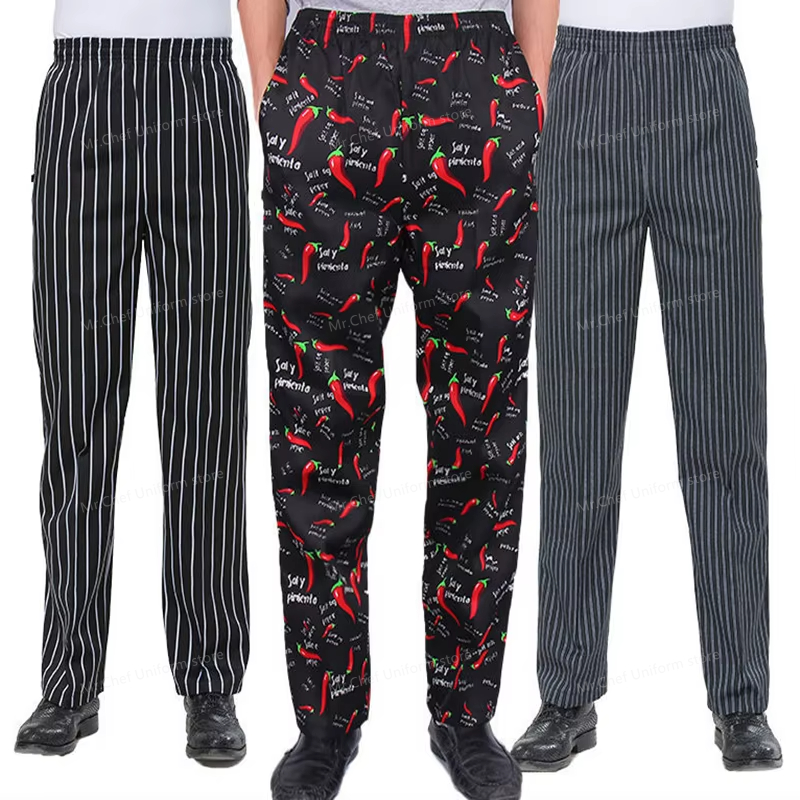 シェフパンツ男性用レストランキッチンユニセックスクックワーク - Gaming Kitchen Accessories のレビューと価格